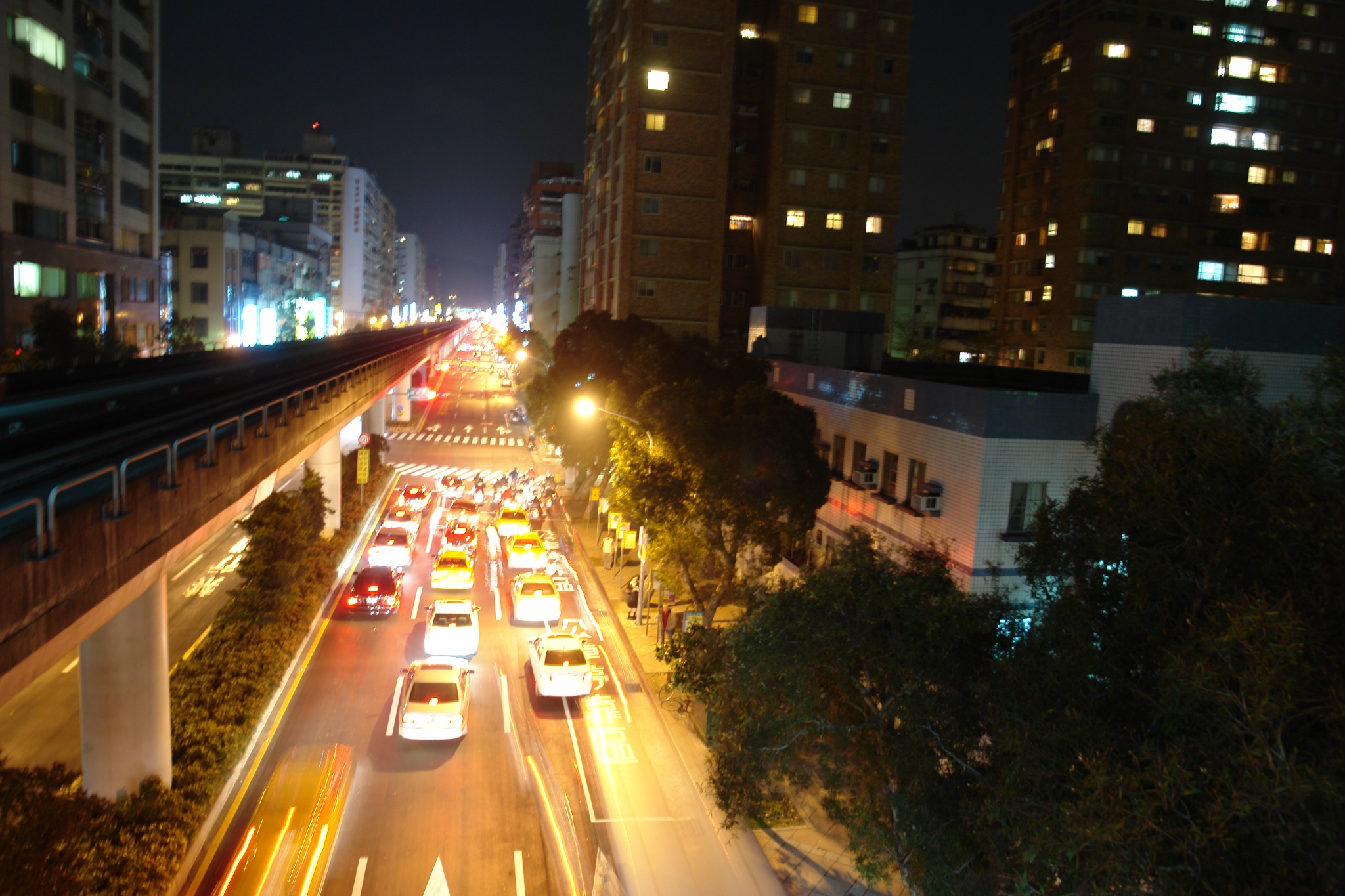 Taipei city at night
